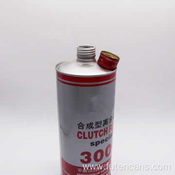 1L Empty Brake Fluid Tin Can